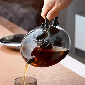 Gėlių arbatinukas, britiško stiliaus popietės arbatos, vaisių arbatos rinkinys, karščiui atsparus stiklinis namams, šiaurietiško stiliaus, lengvas, prabangus sveikatos puodas