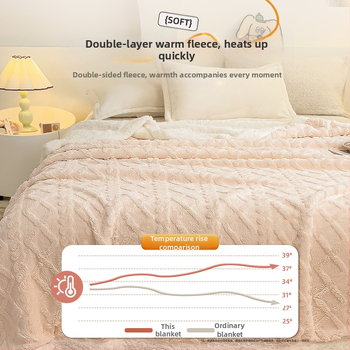 Κουβέρτα καναπέ, μικρή κουβέρτα από βελούδο κοραλλιού, σάλι γραφείου, κουβέρτα υπνάκου, χειμωνιάτικη κουβέρτα με πάχος και κλιματισμό για κρεβάτι