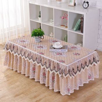 Τραπεζομάντιλο τραπεζιού σαλονιού ορθογώνιο ύφασμα κάλυμμα τραπεζιού σαλονιού παχύ μαξιλάρι τραπεζιού σαλονιού κάλυμμα οικιακής σκόνης τραπεζομάντιλο