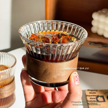 Rippuv kõrvakohvi tass, jääkülm Ameerika latte tass, läbipaistev majapidamisklaasist veetass, põletusvastane teetass, hea välimus