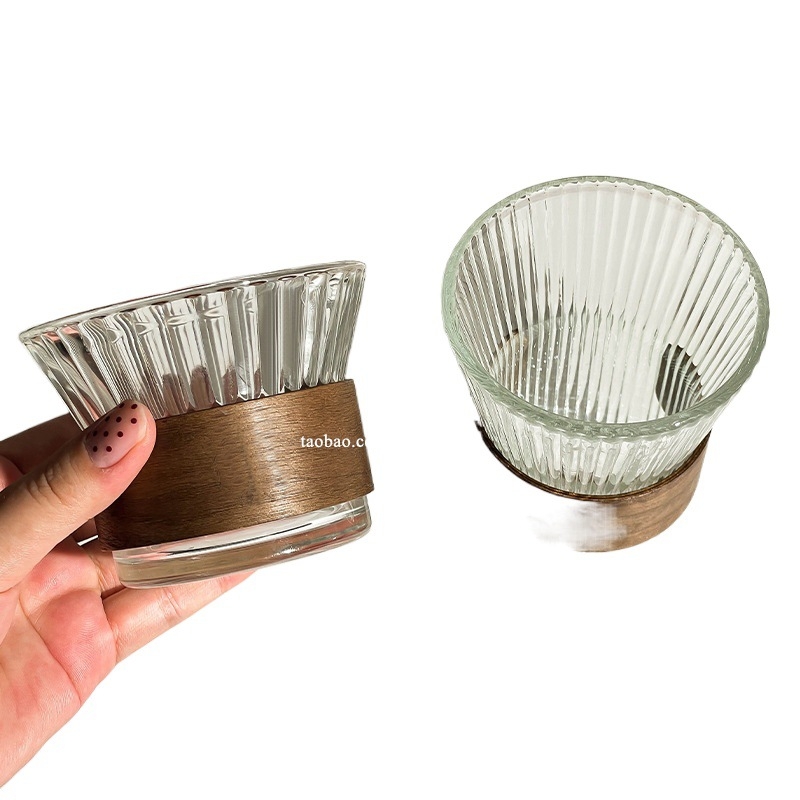 Rippuv kõrvakohvi tass, jääkülm Ameerika latte tass, läbipaistev majapidamisklaasist veetass, põletusvastane teetass, hea välimus