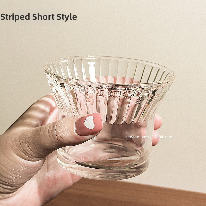 Rippuv kõrvakohvi tass, jääkülm Ameerika latte tass, läbipaistev majapidamisklaasist veetass, põletusvastane teetass, hea välimus