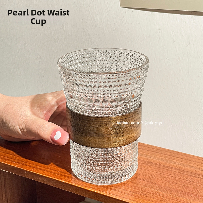 Rippuv kõrvakohvi tass, jääkülm Ameerika latte tass, läbipaistev majapidamisklaasist veetass, põletusvastane teetass, hea välimus