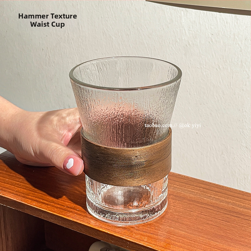 Rippuv kõrvakohvi tass, jääkülm Ameerika latte tass, läbipaistev majapidamisklaasist veetass, põletusvastane teetass, hea välimus