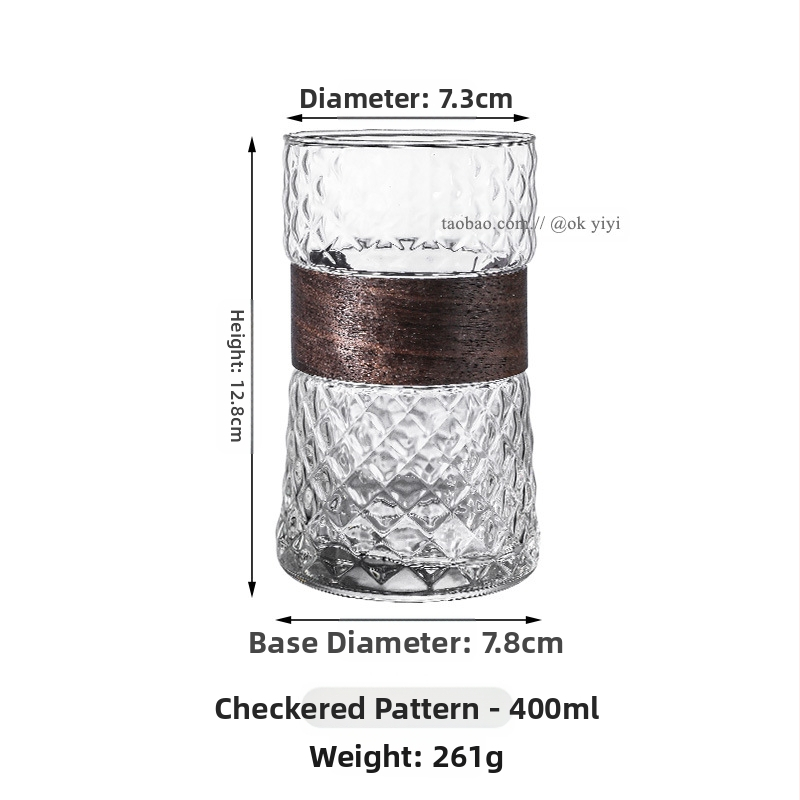 Rippuv kõrvakohvi tass, jääkülm Ameerika latte tass, läbipaistev majapidamisklaasist veetass, põletusvastane teetass, hea välimus