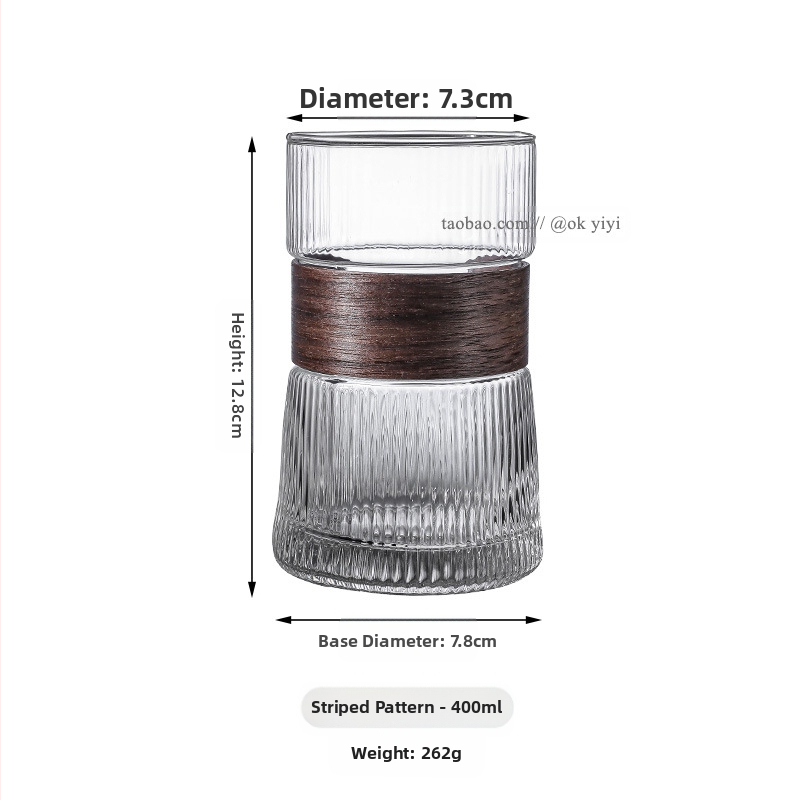Rippuv kõrvakohvi tass, jääkülm Ameerika latte tass, läbipaistev majapidamisklaasist veetass, põletusvastane teetass, hea välimus