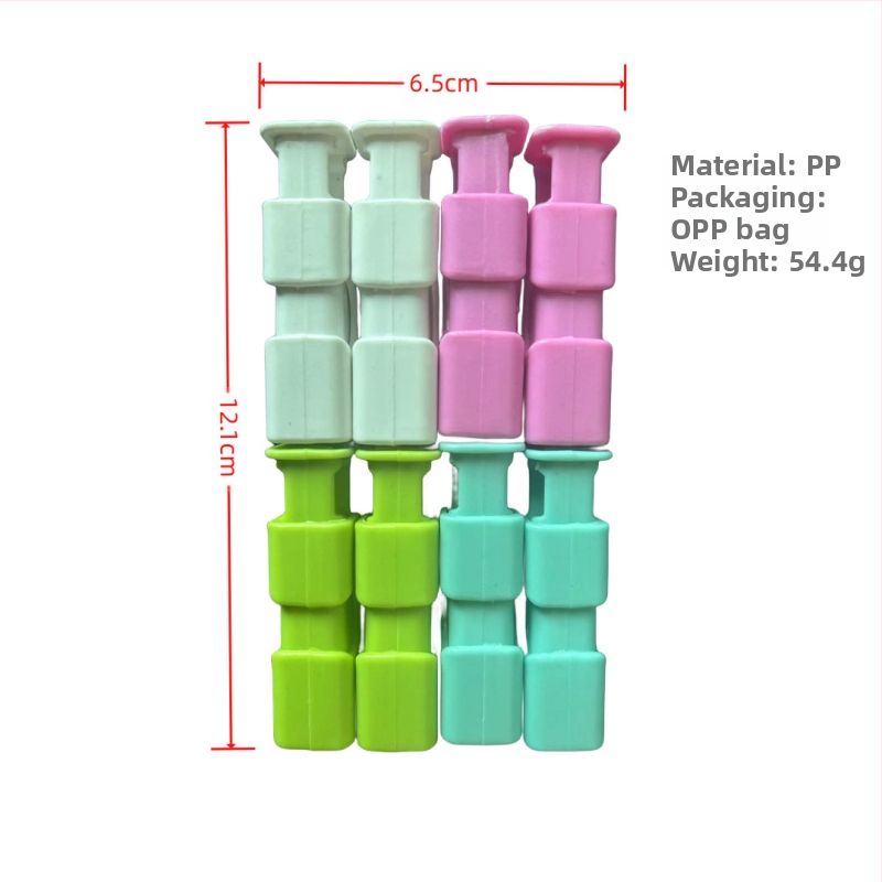 Užkandžių drėgmei atsparus spaustukas duonos maišelio konservavimo spaustukas plastikinio maišelio sandarinimo spaustukas pieno miltelių maišelio sandarinimo preso spaustukas sandarinimo įrankis