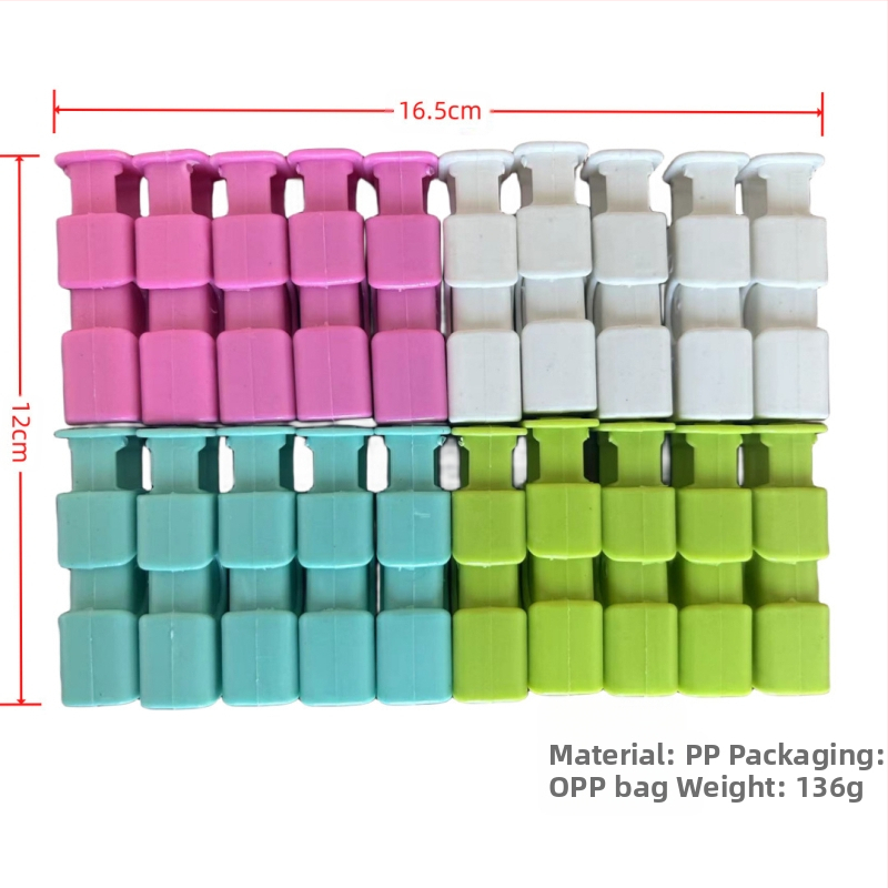 Užkandžių drėgmei atsparus spaustukas duonos maišelio konservavimo spaustukas plastikinio maišelio sandarinimo spaustukas pieno miltelių maišelio sandarinimo preso spaustukas sandarinimo įrankis