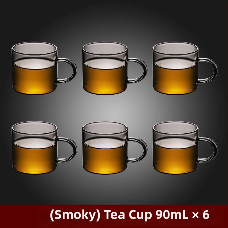 Borosilikaatklaasist pott piaoyi tass kõrge temperatuurikindel teekann tee eraldamine puidust käepide lilleline teekann majapidamises tee valmistamise teekomplekt