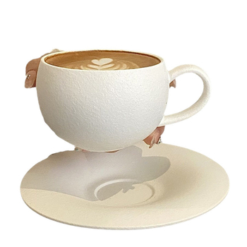 Retro jäätunud kivimustriga keraamiline munatops kohvitops alustass latte kunstitass pärastlõunatee suveniirkingitus nr