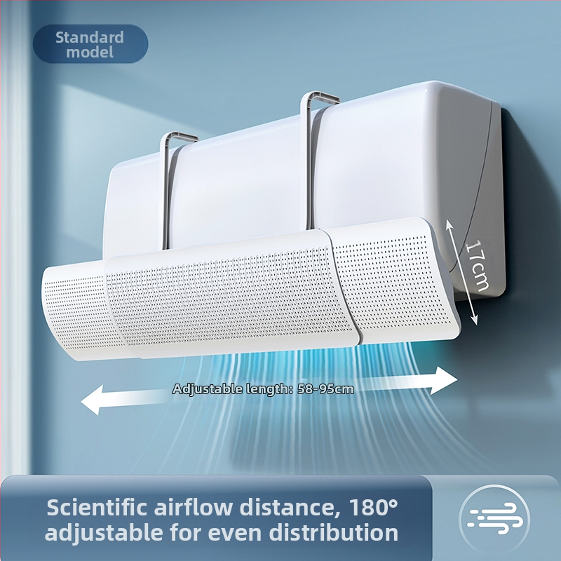 Дефлектор за климатик, щит против директен вятър, стенен монтаж, универсален въздушен отвор, водач за вятър, бебешко задържане, нов модел 2025