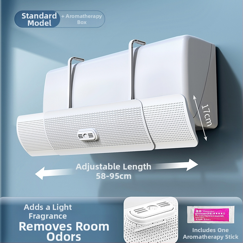 Дефлектор за климатик, щит против директен вятър, стенен монтаж, универсален въздушен отвор, водач за вятър, бебешко задържане, нов модел 2025