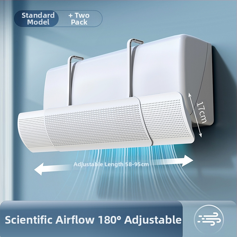 Дефлектор за климатик, щит против директен вятър, стенен монтаж, универсален въздушен отвор, водач за вятър, бебешко задържане, нов модел 2025