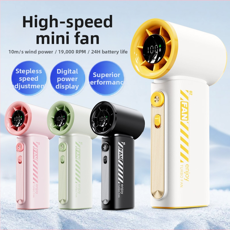 2025. aasta piiriülene kiire vägivaldne pihuventilaator, mini kaasaskantav USB-laetav välistingimustes jahutav väike elektriventilaator
