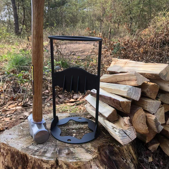 Nauji atvykę papuošalai Medienos skaldymo stovas Medienos skaldymo artefaktas Judantis medienos skaldymo metalinis medienos skaldymo aparatas Medienos skaldymo peilis Saugus naudoti namuose