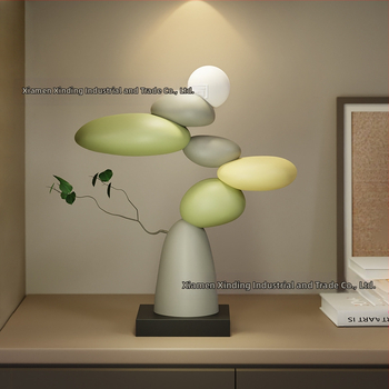 [Lemon Home] Σαλόνι Τέχνης Τηλεόραση Ντουλάπι Δαπέδου Μεγάλα Στολίδια Φωτιστικό Πολυτελές Ώρα για Τρέξιμο Προηγμένη Τέχνη