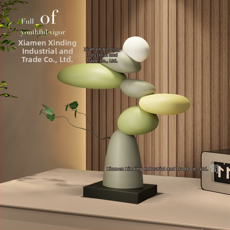 [Lemon Home] Művészeti nappali TV szekrény Padló Nagy díszek Világos Luxus Ideje futni Haladó művészet