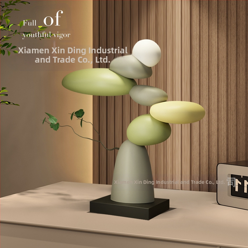 [Lemon Home] Művészeti nappali TV szekrény Padló Nagy díszek Világos Luxus Ideje futni Haladó művészet