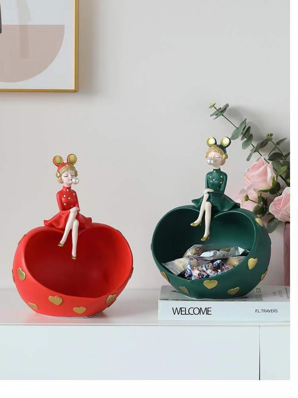 Tüdrukute mull-elutuba Armastus-televiisorikapp Elutoa telekakapi kaunistused Kodu sissepääsu panipaik Sissepääsu võtmehoidik