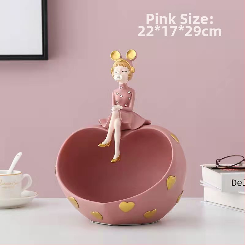 Tüdrukute mull-elutuba Armastus-televiisorikapp Elutoa telekakapi kaunistused Kodu sissepääsu panipaik Sissepääsu võtmehoidik