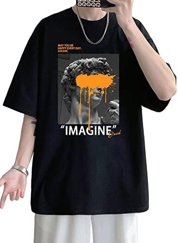 Soly Hux férfi grafikus póló, betűmintás, rövid ujjú