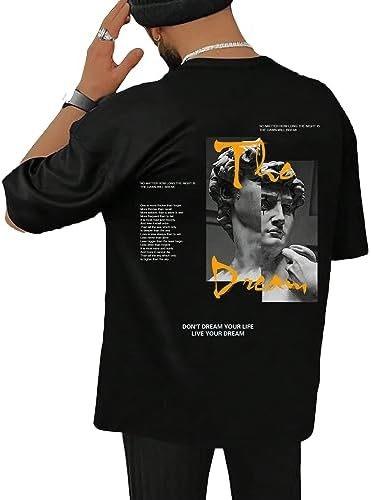 Soly Hux férfi grafikus póló, betűmintás, rövid ujjú