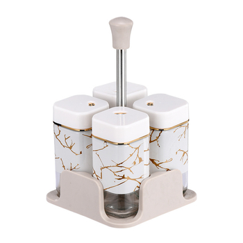 Pagardinimo indelis, sandarus drėgmei atsparus buitinis besisukantis prieskonių butelis, didelės talpos nešiojamas stiklinis prieskonių butelis, virtuvės reikmenys