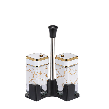 Pagardinimo indelis, sandarus drėgmei atsparus buitinis besisukantis prieskonių butelis, didelės talpos nešiojamas stiklinis prieskonių butelis, virtuvės reikmenys