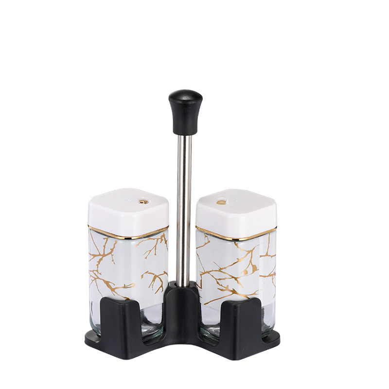 Pagardinimo indelis, sandarus drėgmei atsparus buitinis besisukantis prieskonių butelis, didelės talpos nešiojamas stiklinis prieskonių butelis, virtuvės reikmenys