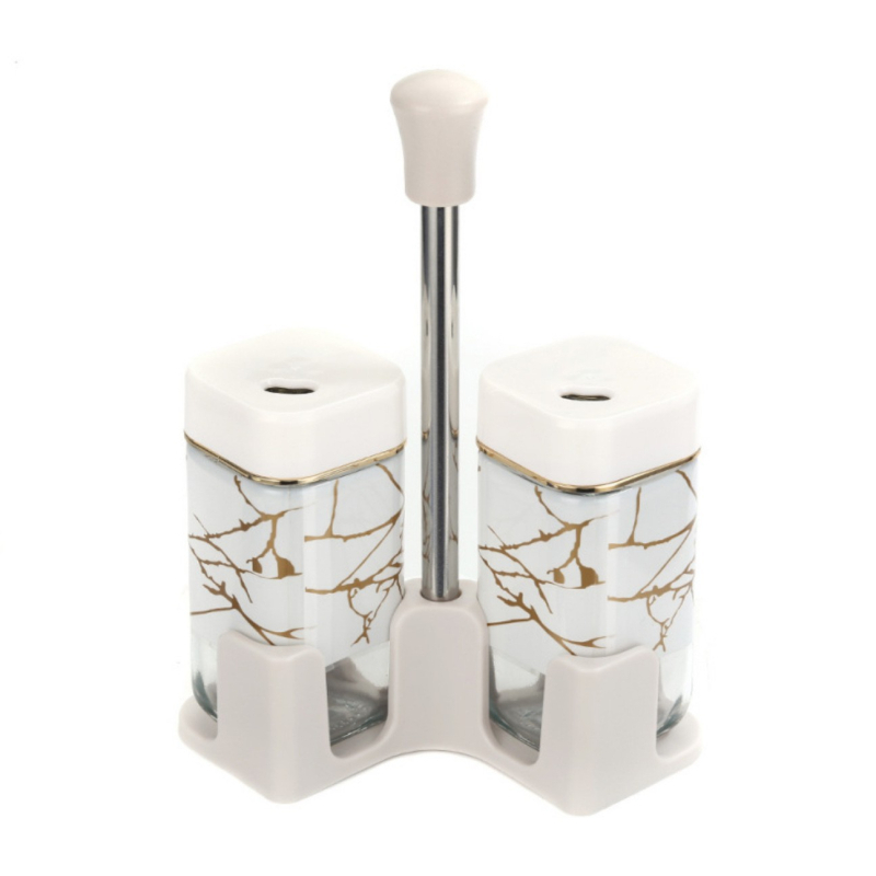 Pagardinimo indelis, sandarus drėgmei atsparus buitinis besisukantis prieskonių butelis, didelės talpos nešiojamas stiklinis prieskonių butelis, virtuvės reikmenys