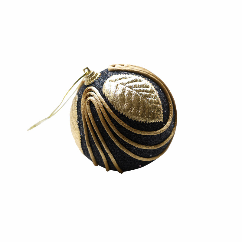 Karácsonyi díszek klasszikus Black Gold sorozatú habgolyó különleges alakú golyó karácsonyfadísz függő dekorációs jelenet elrendezés