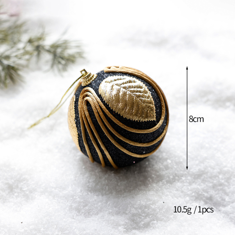 Karácsonyi díszek klasszikus Black Gold sorozatú habgolyó különleges alakú golyó karácsonyfadísz függő dekorációs jelenet elrendezés