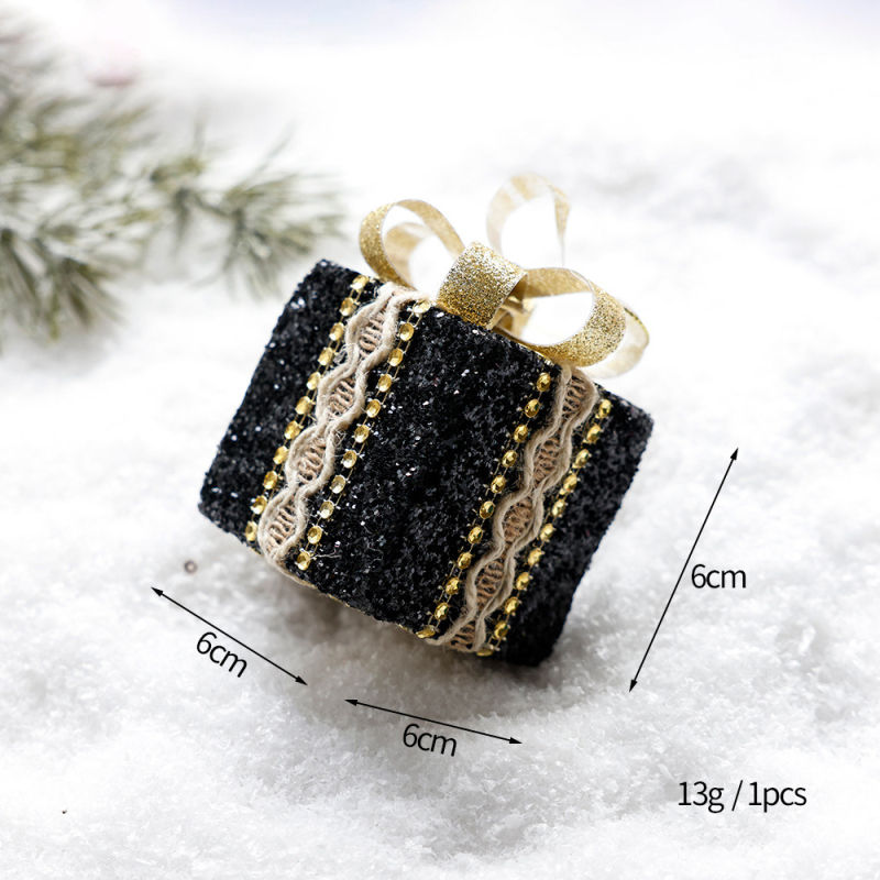 Karácsonyi díszek klasszikus Black Gold sorozatú habgolyó különleges alakú golyó karácsonyfadísz függő dekorációs jelenet elrendezés