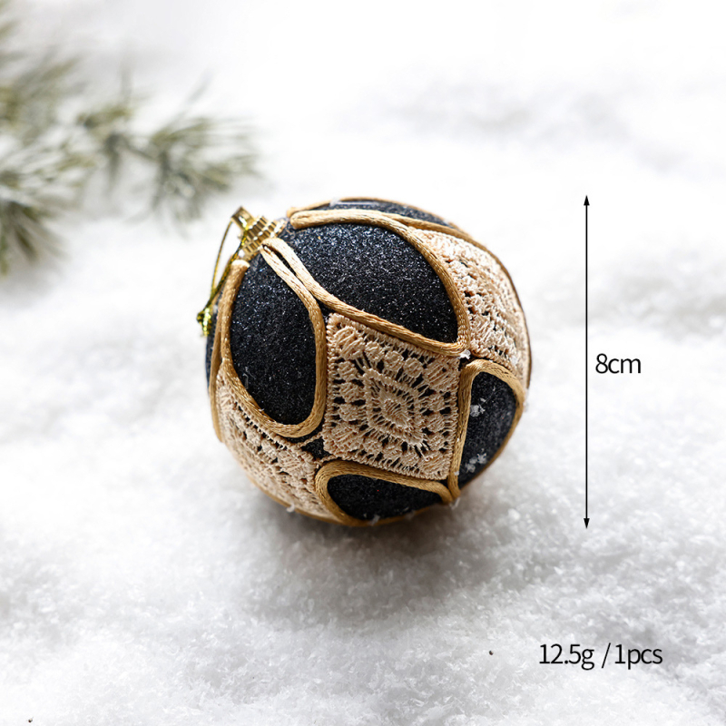 Karácsonyi díszek klasszikus Black Gold sorozatú habgolyó különleges alakú golyó karácsonyfadísz függő dekorációs jelenet elrendezés