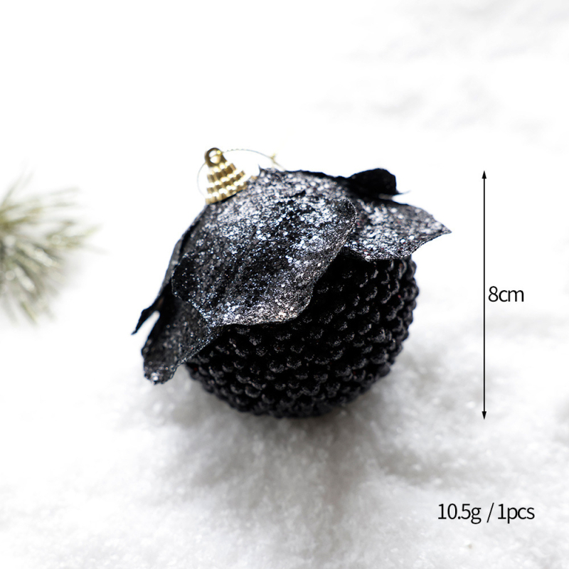 Karácsonyi díszek klasszikus Black Gold sorozatú habgolyó különleges alakú golyó karácsonyfadísz függő dekorációs jelenet elrendezés
