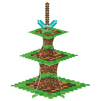 Koogialus paberist kolmekihiline sünnipäevapeo loominguline koogialuse kaunistus koomiksi merineitsi pulmamagustoidulaud