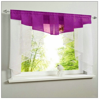 Europietiško stiliaus paprastos užuolaidos, nešiojamos strypo tipo, sulankstomo voko tipo, daugiaspalvio siuvinėto lango ekrano, paprasto didelio tankio trilono siūlų