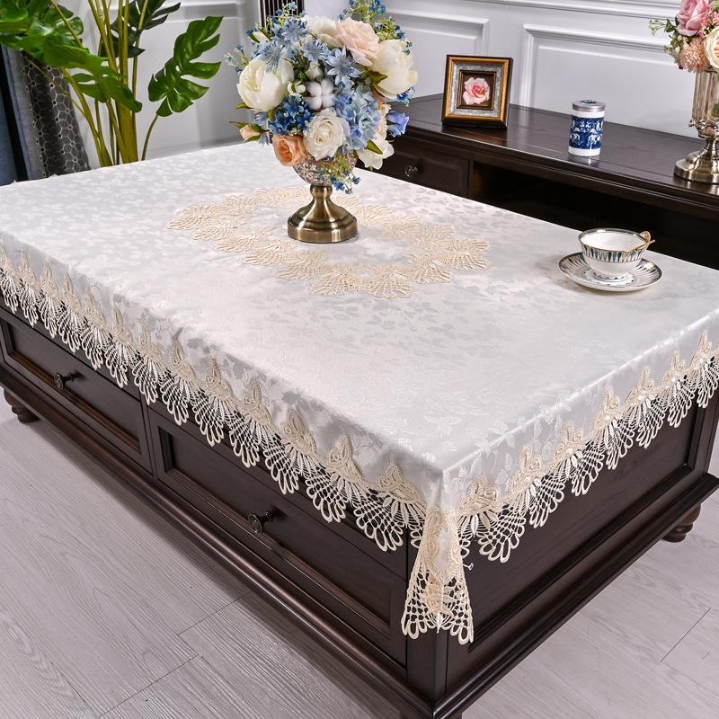 Amazon határokon átnyúló téglalap alakú terítő háztartási szövet csipke dohányzóasztal szekrény porálló huzat tálalószekrény szekrényhuzat szövet