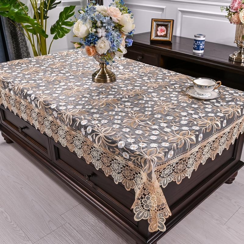 Amazon határokon átnyúló téglalap alakú terítő háztartási szövet csipke dohányzóasztal szekrény porálló huzat tálalószekrény szekrényhuzat szövet