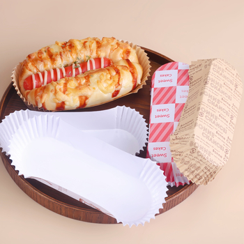 Kõrge temperatuurikindel küpsetuspaadi kujuline vorstikott hot dog vorstikott õlipaberi hoidik leivapõhi ananassikotiga kaetud õlipaberist tass