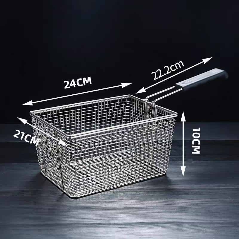 Tiesioginis gamyklinis tiekimas, 81 tinklelio nerūdijančio plieno kepimo krepšelis, elektrinė gruzdintuvė, bulvytės fri, 10 litrų gruzdintuvė, kvadratinis tankus tinklelis, itin tankus krepšelis