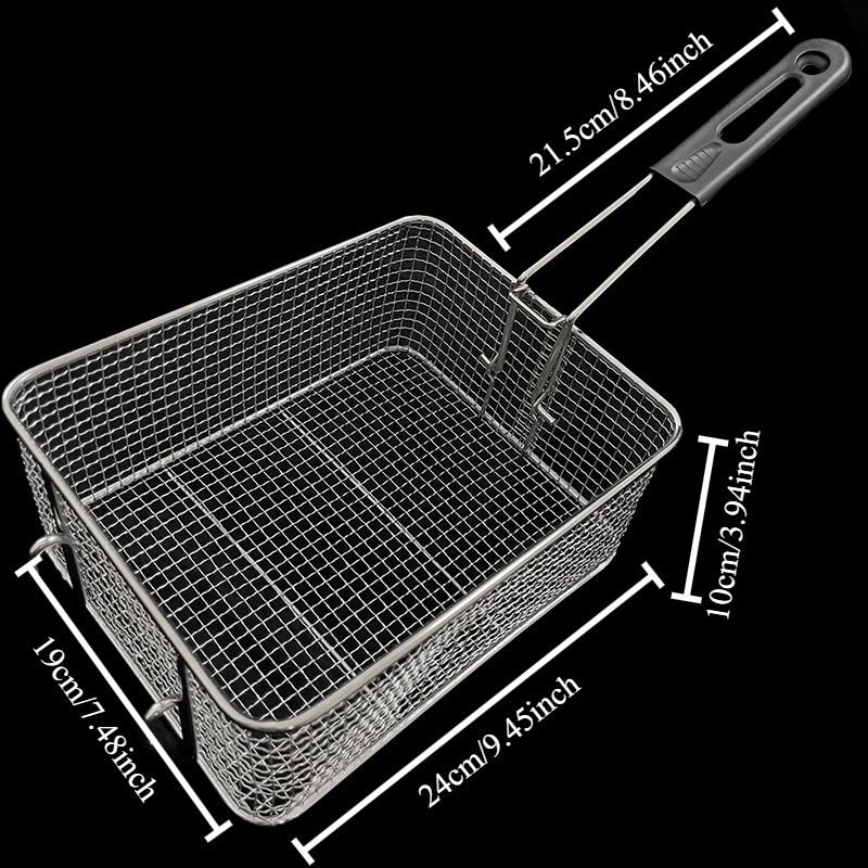 Tiesioginis gamyklinis tiekimas, 81 tinklelio nerūdijančio plieno kepimo krepšelis, elektrinė gruzdintuvė, bulvytės fri, 10 litrų gruzdintuvė, kvadratinis tankus tinklelis, itin tankus krepšelis