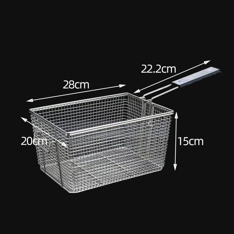 Tiesioginis gamyklinis tiekimas, 81 tinklelio nerūdijančio plieno kepimo krepšelis, elektrinė gruzdintuvė, bulvytės fri, 10 litrų gruzdintuvė, kvadratinis tankus tinklelis, itin tankus krepšelis