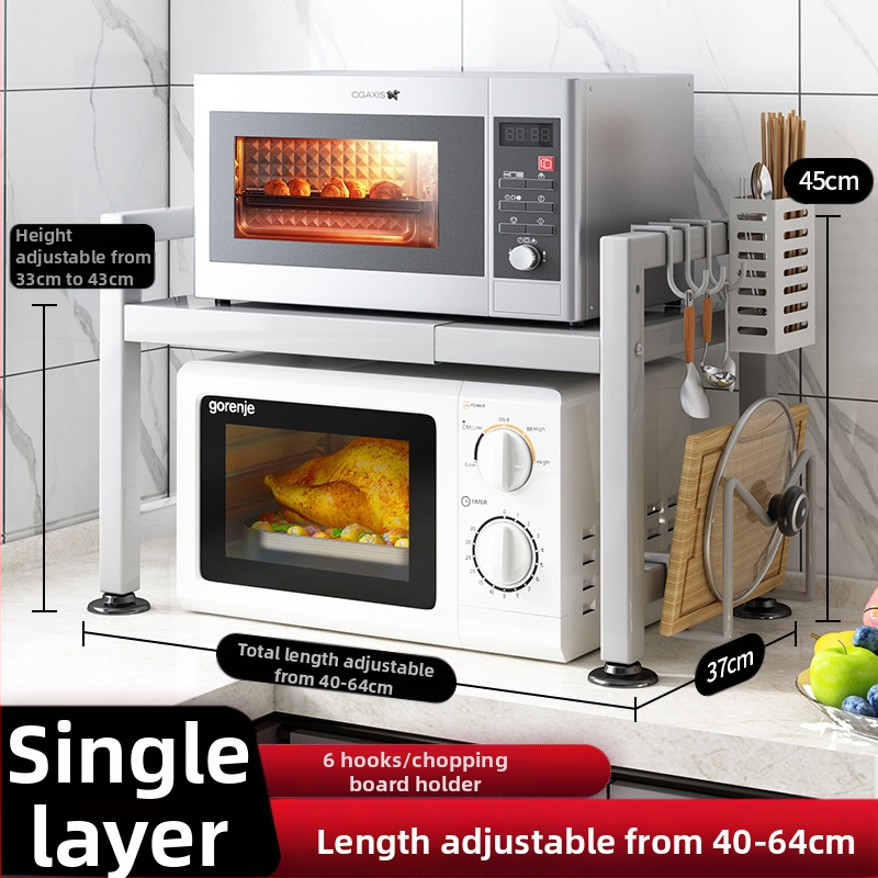 Köögiriiuli poe juhataja soovitab sissetõmmatavat paksendatud paksendatud köögilaua riisipliidi veekeetja mikrolaineahju riiulit