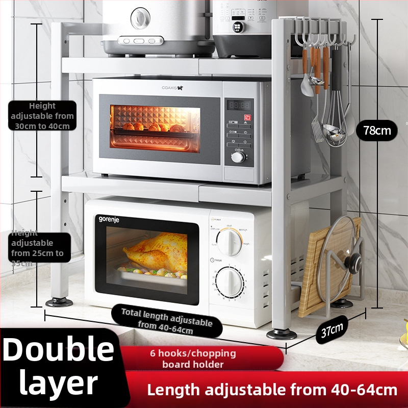 Köögiriiuli poe juhataja soovitab sissetõmmatavat paksendatud paksendatud köögilaua riisipliidi veekeetja mikrolaineahju riiulit