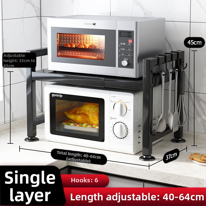 Köögiriiuli poe juhataja soovitab sissetõmmatavat paksendatud paksendatud köögilaua riisipliidi veekeetja mikrolaineahju riiulit