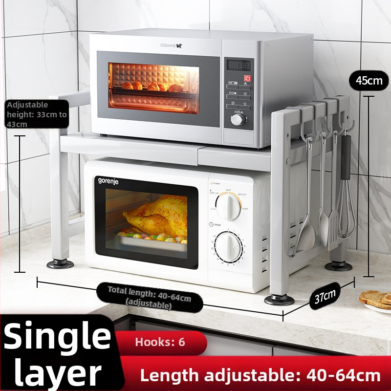 Köögiriiuli poe juhataja soovitab sissetõmmatavat paksendatud paksendatud köögilaua riisipliidi veekeetja mikrolaineahju riiulit