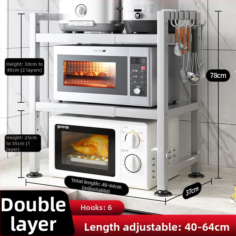 Köögiriiuli poe juhataja soovitab sissetõmmatavat paksendatud paksendatud köögilaua riisipliidi veekeetja mikrolaineahju riiulit