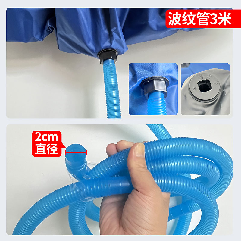 ♡ Új tisztító klímaberendezés víztakaró függő 1.5P3P univerzális vastagított vízzsák háztartási tisztítófedél komplett készlet