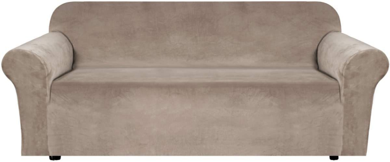 Amazon szuper puha bársonyos, egyszínű, egyrészes kanapéhuzat, all-inclusive rugalmas kanapépárna, otthoni szövet kanapéhuzat